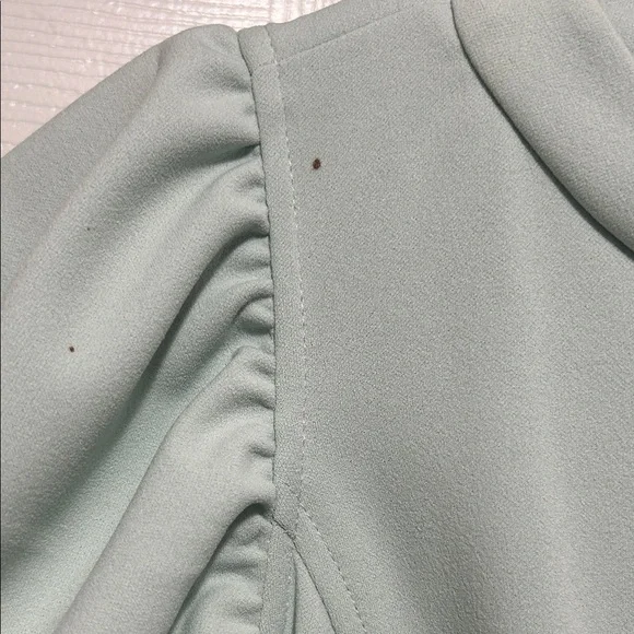 Tommy Hilfiger Women's Mint/Light Green Ruffle Mini Dress - Picture 5 of 5